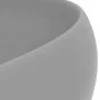 Matte light gray round ceramic luxury washbasin 40x15 cm by vidaXL, Sinks - Ref: Foro24-147004, Price: 59,83 €, Discount: %