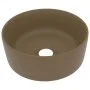 Luxuriöses rundes Waschbecken aus matter Keramik 40x15 cm von vidaXL, Sinkt - Ref: Foro24-147018, Preis: 66,99 €, Rabatt: %