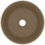 Luxury round matte cream ceramic sink 40x15 cm by vidaXL, Sinks - Ref: Foro24-147018, Price: 71,77 €, Discount: %