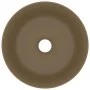 Luxury round matte cream ceramic sink 40x15 cm by vidaXL, Sinks - Ref: Foro24-147018, Price: 57,55 €, Discount: %