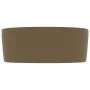 Luxury round matte cream ceramic sink 40x15 cm by vidaXL, Sinks - Ref: Foro24-147018, Price: 57,55 €, Discount: %