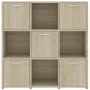 Regal aus Sonoma-Eichensperrholz, 90 x 30 x 90 cm von vidaXL, Bücherregale und Regale - Ref: Foro24-802933, Preis: 94,51 €, R...