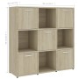 Regal aus Sonoma-Eichensperrholz, 90 x 30 x 90 cm von vidaXL, Bücherregale und Regale - Ref: Foro24-802933, Preis: 94,51 €, R...