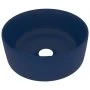 Mattes dunkelblaues rundes Luxuswaschbecken aus Keramik 40x15 cm von vidaXL, Sinkt - Ref: Foro24-147012, Preis: 75,40 €, Raba...