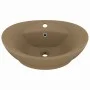Luxurious washbasin with matte cream ceramic overflow 58.5x39 cm by vidaXL, Sinks - Ref: Foro24-146941, Price: 69,80 €, Disco...