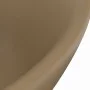 Luxurious washbasin with matte cream ceramic overflow 58.5x39 cm by vidaXL, Sinks - Ref: Foro24-146941, Price: 69,80 €, Disco...
