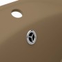 Luxurious washbasin with matte cream ceramic overflow 58.5x39 cm by vidaXL, Sinks - Ref: Foro24-146941, Price: 86,66 €, Disco...