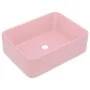 Luxus-Waschbecken aus mattem rosa Keramik 41x30x12 cm von vidaXL, Sinkt - Ref: Foro24-147043, Preis: 74,64 €, Rabatt: %