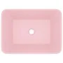 Luxus-Waschbecken aus mattem rosa Keramik 41x30x12 cm von vidaXL, Sinkt - Ref: Foro24-147043, Preis: 74,64 €, Rabatt: %