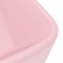 Lavabo de lujo de cerámica rosa mate 41x30x12 cm de vidaXL, Lavabos - Ref: Foro24-147043, Precio: 76,06 €, Descuento: %