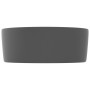 Matte dark gray round ceramic luxury washbasin 40x15 cm by vidaXL, Sinks - Ref: Foro24-147016, Price: 68,97 €, Discount: %