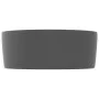 Matte dark gray round ceramic luxury washbasin 40x15 cm by vidaXL, Sinks - Ref: Foro24-147016, Price: 55,21 €, Discount: %