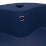 Luxury washbasin with matte dark blue ceramic overflow 36x13 cm by vidaXL, Sinks - Ref: Foro24-147034, Price: 65,42 €, Discou...