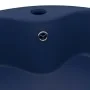 Luxury washbasin with matte dark blue ceramic overflow 36x13 cm by vidaXL, Sinks - Ref: Foro24-147034, Price: 64,35 €, Discou...