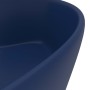 Luxury washbasin with matte dark blue ceramic overflow 36x13 cm by vidaXL, Sinks - Ref: Foro24-147034, Price: 65,42 €, Discou...