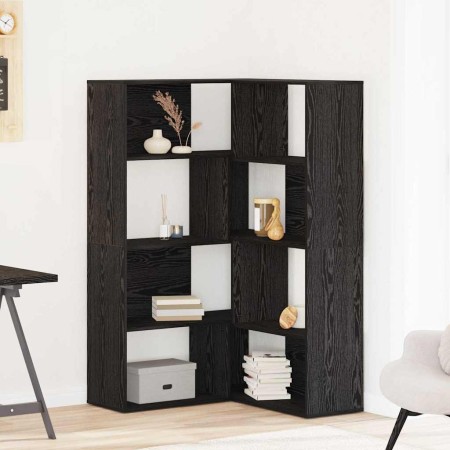 Estantería para libros Roble negro 140 x 30 x 140 cm