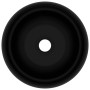 Matte black round ceramic luxury washbasin 40x15 cm by vidaXL, Sinks - Ref: Foro24-147008, Price: 68,49 €, Discount: %