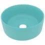 Lavabo de lujo redondo cerámica verde claro mate 40x15 cm by vidaXL, Sinks - Ref: Foro24-147013, Price: 54,39 €, Discount: %