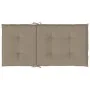 Garden chair cushion low backrest 2 units taupe Oxford fabric by , Cushions for chairs and sofas - Ref: Foro24-47562, Price: ...