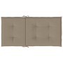 Gartenstuhlkissen mit niedriger Rückenlehne 2 Stück Oxford Stoff taupe von , Kissen für Stühle und Sofas - Ref: Foro24-47562,...