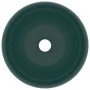 Mattes dunkelgrünes rundes Luxuswaschbecken aus Keramik 40x15 cm von vidaXL, Sinkt - Ref: Foro24-147003, Preis: 80,92 €, Raba...