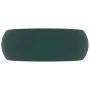 Mattes dunkelgrünes rundes Luxuswaschbecken aus Keramik 40x15 cm von vidaXL, Sinkt - Ref: Foro24-147003, Preis: 80,92 €, Raba...