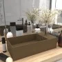 Mattcremefarbenes Keramikwaschbecken mit Überlauf von vidaXL, Sinkt - Ref: Foro24-146996, Preis: 74,09 €, Rabatt: %