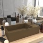 Matte cream ceramic sink with overflow by vidaXL, Sinks - Ref: Foro24-146996, Price: 75,26 €, Discount: %