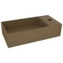 Mattcremefarbenes Keramikwaschbecken mit Überlauf von vidaXL, Sinkt - Ref: Foro24-146996, Preis: 74,09 €, Rabatt: %