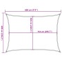 Light grey 100% oxford polyester sail awning 8x6 m by , Umbrellas - Ref: Foro24-4000558, Price: 129,95 €, Discount: %