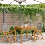 Gartenstühle 2 Stk. massives Akazienholz Rattan PE grau von , Gartenstühle - Ref: Foro24-367652, Preis: 160,00 €, Rabatt: %