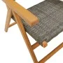 Gartenstühle 2 Stk. massives Akazienholz Rattan PE grau von , Gartenstühle - Ref: Foro24-367652, Preis: 157,07 €, Rabatt: %