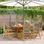 Sillas de jardín reclinables 6 uds madera maciza acacia gris de , Sillas de jardín - Ref: Foro24-3214533, Precio: 491,73 €, D...