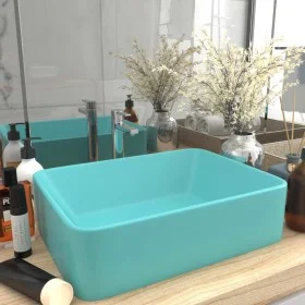 Luxury matte light green ceramic washbasin 41x30x12 cm by vidaXL, Sinks - Ref: Foro24-147046, Price: 61,00 €, Discount: %