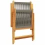 Reclining garden chairs 6 pcs solid acacia wood grey by , Garden chairs - Ref: Foro24-3214533, Price: 491,73 €, Discount: %
