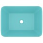 Lavabo de lujo cerámica verde claro mate 41x30x12 cm de vidaXL, Lavabos - Ref: Foro24-147046, Precio: 61,87 €, Descuento: %