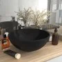 Lavabo de lujo redondo cerámica negro mate 32,5x14 cm de vidaXL, Lavabos - Ref: Foro24-146975, Precio: 76,00 €, Descuento: %