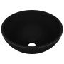 Mattschwarzes, rundes Luxuswaschbecken aus Keramik, 32,5 x 14 cm von vidaXL, Sinkt - Ref: Foro24-146975, Preis: 74,32 €, Raba...