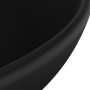 Matte black round ceramic luxury washbasin 32.5x14 cm by vidaXL, Sinks - Ref: Foro24-146975, Price: 74,32 €, Discount: %