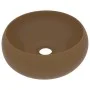 Luxury round matte cream ceramic sink 40x15 cm by vidaXL, Sinks - Ref: Foro24-147007, Price: 66,25 €, Discount: %