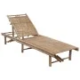 Garden lounger with bamboo cushion by , Loungers - Ref: Foro24-3061635, Price: 195,49 €, Discount: %
