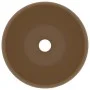 Luxury round matte cream ceramic sink 40x15 cm by vidaXL, Sinks - Ref: Foro24-147007, Price: 66,25 €, Discount: %