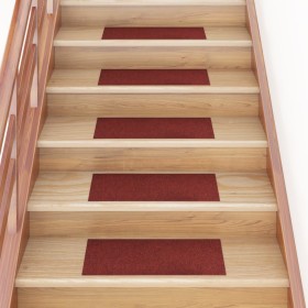 Self-adhesive stair mat 15 pcs red 60x25 cm by , Stair mats - Ref: Foro24-326916, Price: 32,74 €, Discount: %