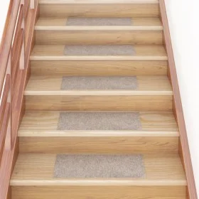 Alfombrilla autoadhesiva escalera 15 uds crema 60x25 cm de , Alfombrillas para escalones - Ref: Foro24-326921, Precio: 39,00 ...