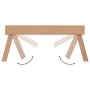 Klapptablett aus massivem Teakholz 55x35x25 cm von , Tabletts - Ref: Foro24-340762, Preis: 39,45 €, Rabatt: %