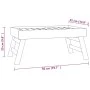 Klapptablett aus massivem Teakholz 55x35x25 cm von , Tabletts - Ref: Foro24-340762, Preis: 39,45 €, Rabatt: %