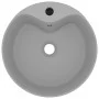 Luxurious washbasin with matte light gray ceramic overflow 36x13 cm by vidaXL, Sinks - Ref: Foro24-147037, Price: 72,49 €, Di...
