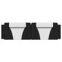 Padded headboard synthetic leather black white 180 cm by , Headboards and footboards - Ref: Foro24-374809, Price: 55,78 €, Di...