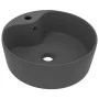 Luxurious sink with matte dark gray ceramic overflow 36x13 cm by vidaXL, Sinks - Ref: Foro24-147038, Price: 59,63 €, Discount: %