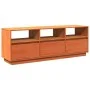 Massives Kiefernholz TV-Möbel Wachsbraun 140x37x50 cm von , TV-Möbel - Ref: Foro24-847122, Preis: 163,05 €, Rabatt: %